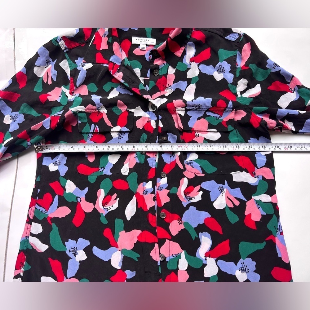 Equipment Silk Eclipse Blouse Print Pattern Size … - image 2